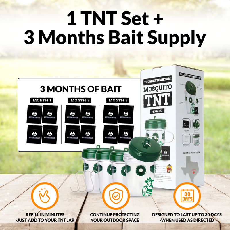 Tougher Than Tom Mosquito TNT 2.0 + 3 Months of Bait Supply