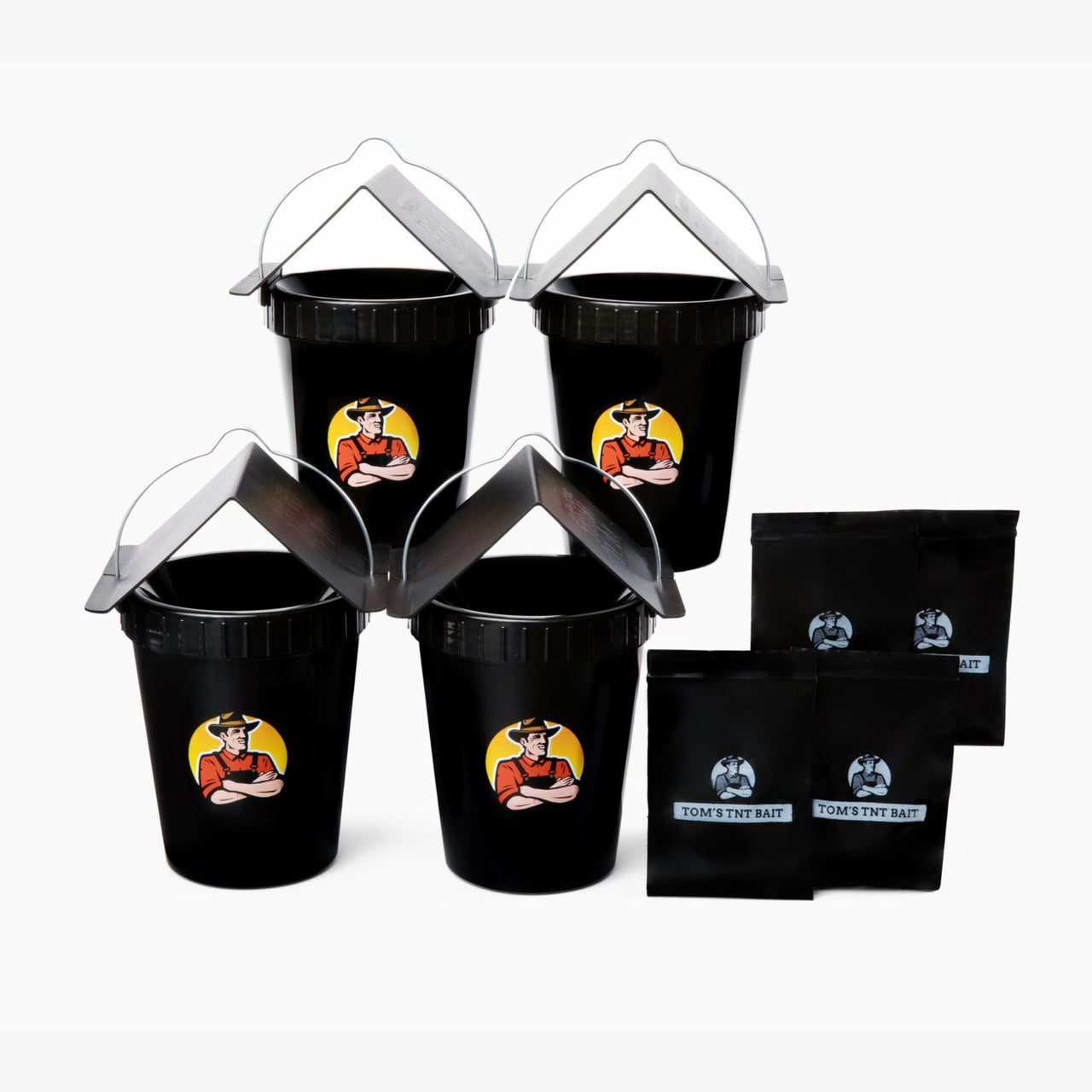 Tougher Than Tom Mosquito Eliminator TNT Four Pack with Rain Covers and Bait