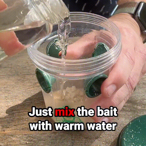 Add Warm Water & Stir